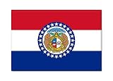 Missouri State Flag Fridge Magnet