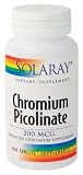Solaray - Chromium Picolinate, 200 mcg, 200 tablites