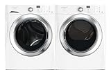 Frigidaire Affinity White 3.81 Cu. Ft. DOE (4.2 Cu. Ft. IEC) Front Load Steam Washer and 7.0 Cu. Ft. GAS Dryer FAFS4272LW_FAQG7072LW