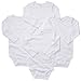 4-Pack Long Sleeve Bodysuits - White, size 3 months