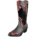 dav Women's Western Cowboy Calico Rain Boot