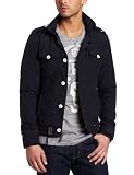 J.C Rags Men’s Zip Jacket with Button Down Placket