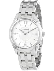 Versace Womens VFF030013 "Dafne" Stainless Steel and Mother-of-Pearl Dial Bracelet Watch