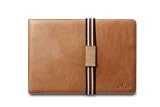 Acase Vintage Acme Brown Genuine Leather Case with LED light for Amazon Kindle DX