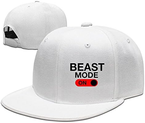 Beast Mode On Funny Gym Adjustable Caps Flat Bill Baseball Hat