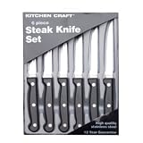 Review Kitchen Craft  / Kitchen Craft Deluxe Six Piece Steak Knife Set- display boxed