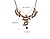 Snowman Lee Modern Abstract Art Style Mirror Finish Figaro Chain Pendant Statement Necklace