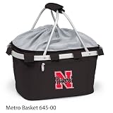 Nebraska Cornhuskers Portable Recreational Metro Seat Recliner - Black w/Digital Print