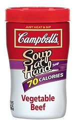 Campbell's Soup at Hand, Vegetable Beef, 10.75-Ounce (pack of 8)