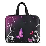 Butterfly Neoprene Laptop Tablet Sleeve W. Inside Handle Case Fits Apple Ipad / Samsung Galaxy Tablet / Asus Eee Pad / Acer Iconia Tab / 8 8.9 9 10 10.2 Netbook