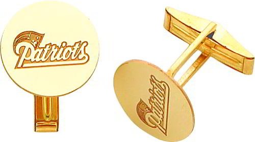 14K Gold NFL New England Patriots Cuff Links