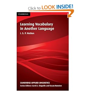 Learning Vocabulary in Another Language (Cambridge Applied Linguistics)