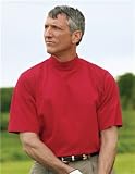 Jersey Short Sleeve Mock Turtleneck