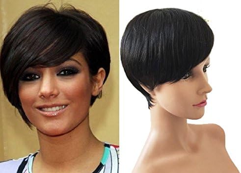 2016 celebrity wig Machine made short wig human hair none lace brazilian hair straight glueless full lace human hair wig