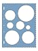 Gütermann / KnorrPrandell 2407050 - Fiskars Schablone Kreise