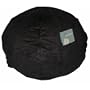 Fun Furnishings  Large Beanbag,  Black Micro Suede