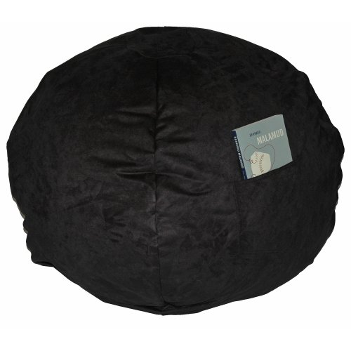 Fun Furnishings  Large Beanbag,  Black Micro Suede