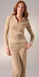 JUICY COUTURE Velour - Juicy Couture Basic Velour Hoodie CAMEL Neutral Khahi (2007 Arrival)