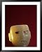 Ceremonial Green Alabaster Mask from Great Pyramid at Tenochtitlan, Templo Mayor, Aztec, Mexico Places Framed Art Poster Print by Kenneth Garrett, 39x49