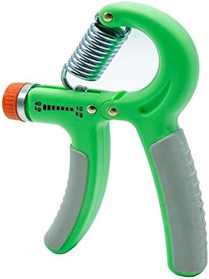 VIVIPIKE Hand Grip Strengthener Strength Trainer Adjustable Resistance 22-88 Lbs Hand Exerciser Non-slip Gripper for Athletes Forearm Muscle Fingers Wrist Rehabilitation Trainning Kids .(Green)