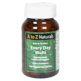 A to Z Naturals  Every Day Multi, Vegetarian Tablets , 180 tablets