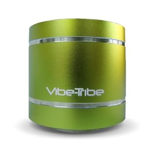 Vibe-Tribe Troll Golden Green: Design Vibrationlautsprecher & MP3 player with FM radio, SDcard reader & Remote Control