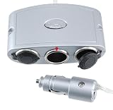 Universal 12V Outlet Multiplier with Lighter Function - Turns One Outlet into 3!