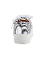 Aeropostale Womens Striped Canvas Platform Sneakers 001 10