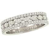 2 Row Pave (.33ct) and Marquise (.43ct) Diamond Band