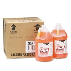 Liquid Dial Gold Antimicrobial Soap, Unscented Liquid, 1gal Bottle, Four/carton