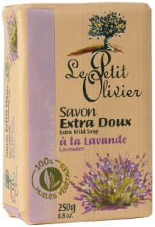 Senteurs Le Petit Olivier Extra Mild Lavender 8.8 Oz. Single Soap Bar From France by Senteurs Provencales