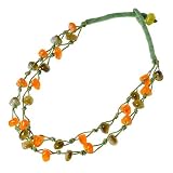 Twin Strand Earth Tone Braided Collar Necklace
