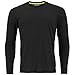 adidas Men's Baselayer Climalite UPF Long-Sleeve Crew Shirt Underwear (1-Pack), Black, SMALL