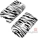 Zebra Print Shield Protector Case w/ Belt Clip for Huawei M318