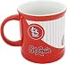 St. Louis Cardinals 15 Ounce Sculpted Pinstripe Coffee Mug