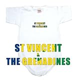 Baby Bodysuit White  Flag St. Vincent & The Grenadines  Country