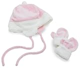iPlay Soft & Snuggly Mittens & Ear Warmer Set-Pink Infant 6-18 Months