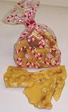 Scott's Cakes Macadamia Nut Brittle 1/2 Pound Candy Cane Bag
