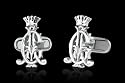 Christian Audigier CA Logo Cuff Links in Sterling Silver
