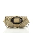 Faux Leather Clutch with Chain Strap