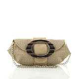 Faux Leather Clutch with Chain Strap