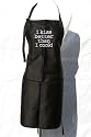Black "I Kiss Better Than I Cook" Embroidered Apron