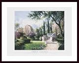 Abbey Garden, Art Poster by Art Fronckowiak, with Wood Frame, poster size: 27 x 36