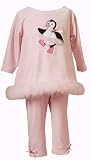 CLEARANCE New Pink Ballerina Penguin Holiday Pant Set ~ 3M to 9M ~ Immediate Shipment for Christmas