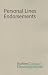 Book Personal Lines Endorsement