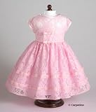 Pink Lace Party Dress ~ Fits 18