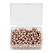 200pcs Round Ball Plastic Pushpin Marking Thumbtack Pins Decorative DIY Tool(Rose Gold)