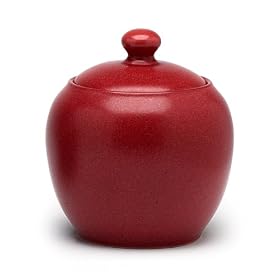 Noritake Colorwave Raspberry Sugar Bowl with Cover by Noritake