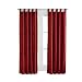Casual Home Window Pair Marsala Red Sailcloth Tabtop 84X63