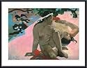 Art Poster Metal Framed Print - Ahaoe feii ou quoi? - Artist: (Eugene-Henri-) Paul Gauguin- Poster Size: 23 X 31